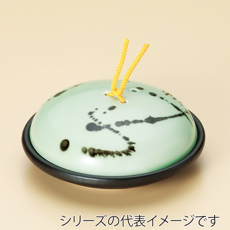 山万 53117-130 ヒワ釉黒飛ばし陶板鍋 小 蓋強 1個(ご注文単位1個)【直送品】