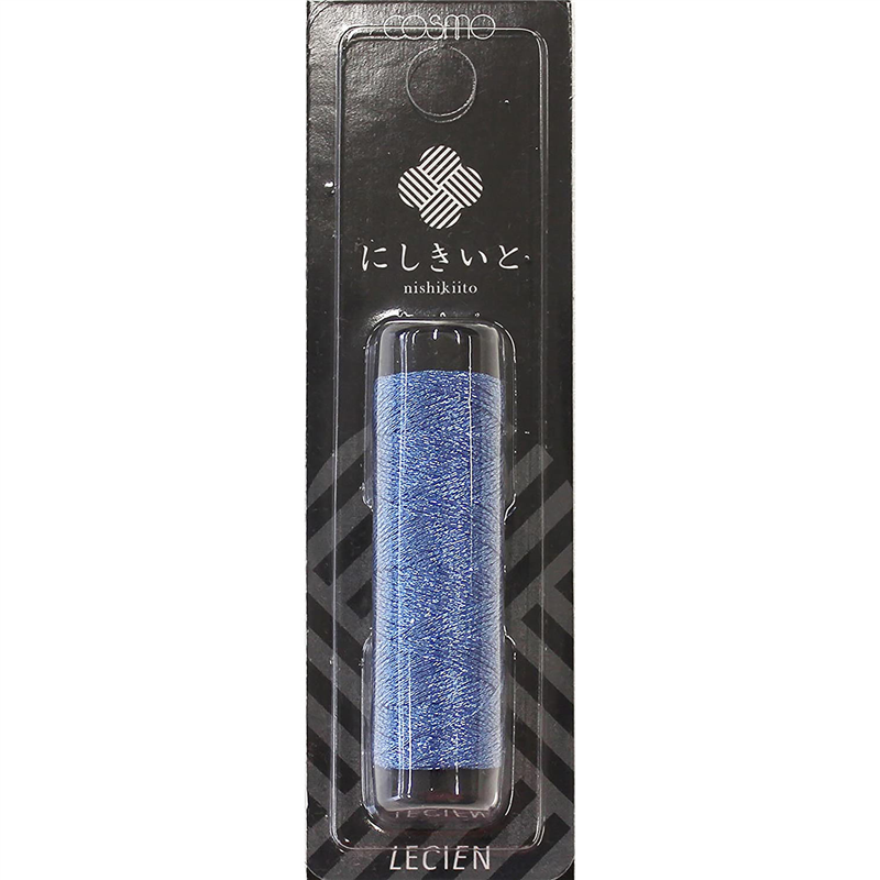 LECIEN (ルシアン) にしきいと ラメ刺しゅう糸 20m巻 col.7 藍 1個(ご注文単位1個)【直送品】