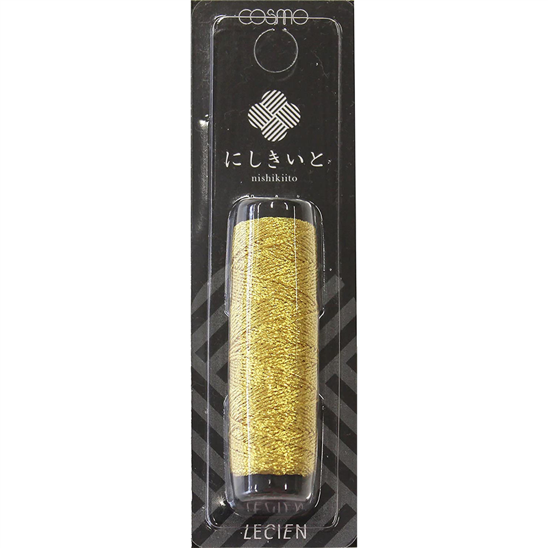 LECIEN (ルシアン) にしきいと ラメ刺しゅう糸 20m巻 col.20 蜂蜜 1個(ご注文単位1個)【直送品】