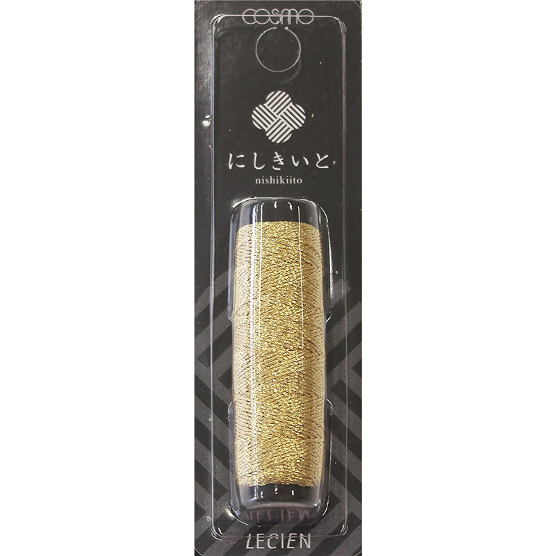LECIEN (ルシアン) にしきいと ラメ刺しゅう糸 20m巻 col.21 白金 はくきん 1個(ご注文単位1個)【直送品】