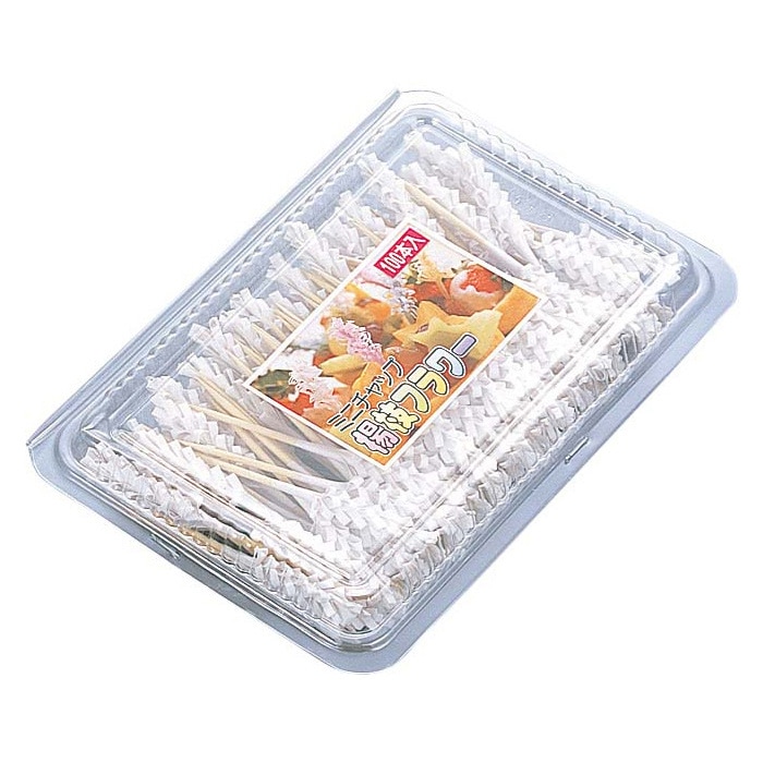 楊枝チャップ ミニ(100本入)ホワイト 1箱(ご注文単位1個)【直送品】
