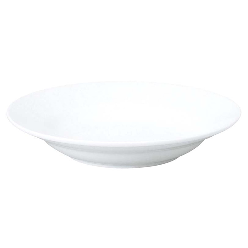 おぎそチャイナ スープ皿 23cm 3703 ホワイト 1個(ご注文単位1個)【直送品】