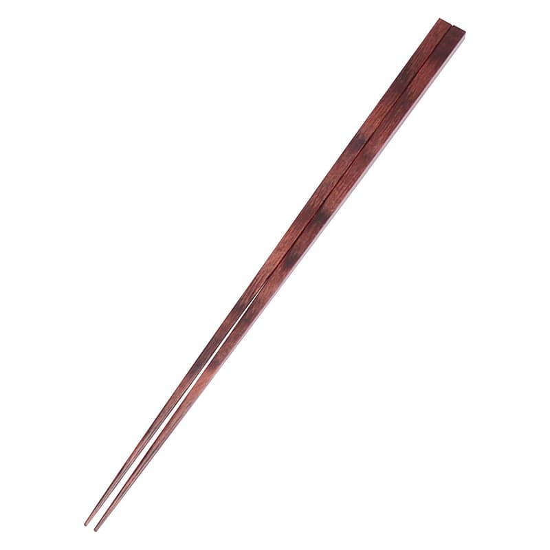 積層箸 朱面 25cm(6mm) 1個(ご注文単位1個)【直送品】