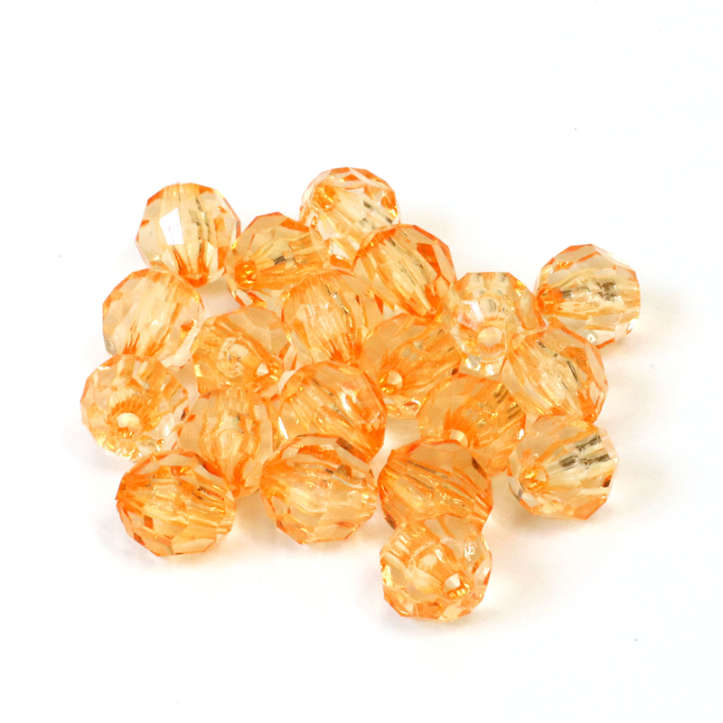日本紐釦貿易 (Nippon Chuko) クラフトビーズ プラスチックビーズ 徳用500個入 12mm オレンジ A1-3-500 (ご注文単位1束)【直送品】