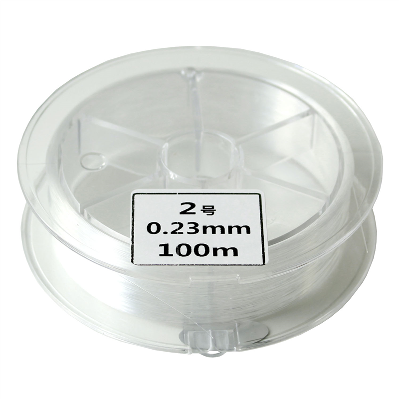 日本紐釦貿易 アクセサリー製作用ナイロンテグス 2号 0.23mm 100m巻 KET2-100M (ご注文単位1巻)【直送品】