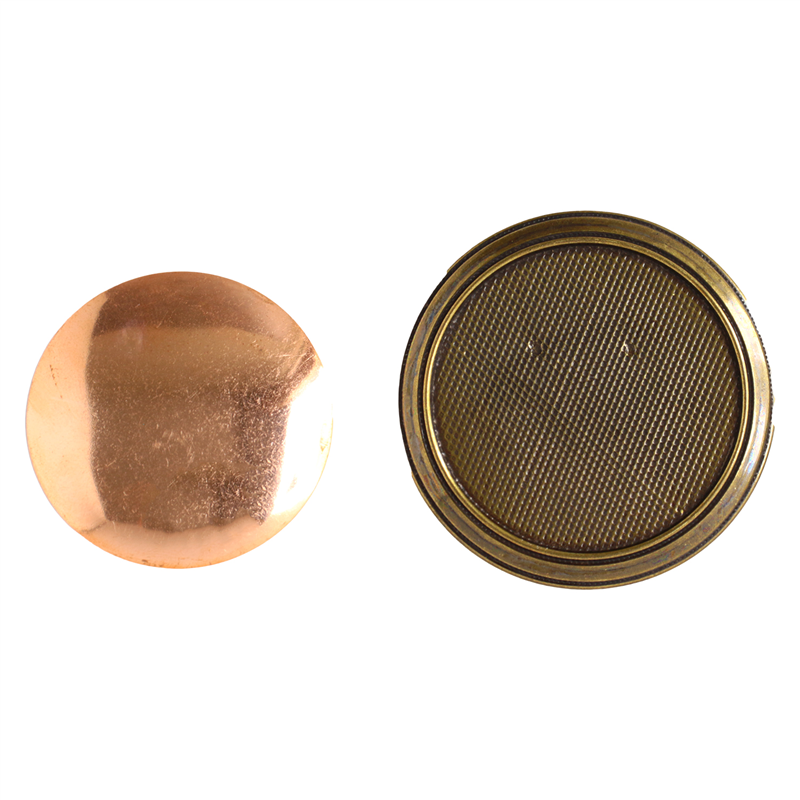 日本紐釦貿易(Nippon Chuko)NBK 銅板付き アンティークデザイン ブローチ台 丸 〈大〉 φ53mm 1個入 アンティークゴールド KK10-28AG 1袋（ご注文単位1袋）【直送品】