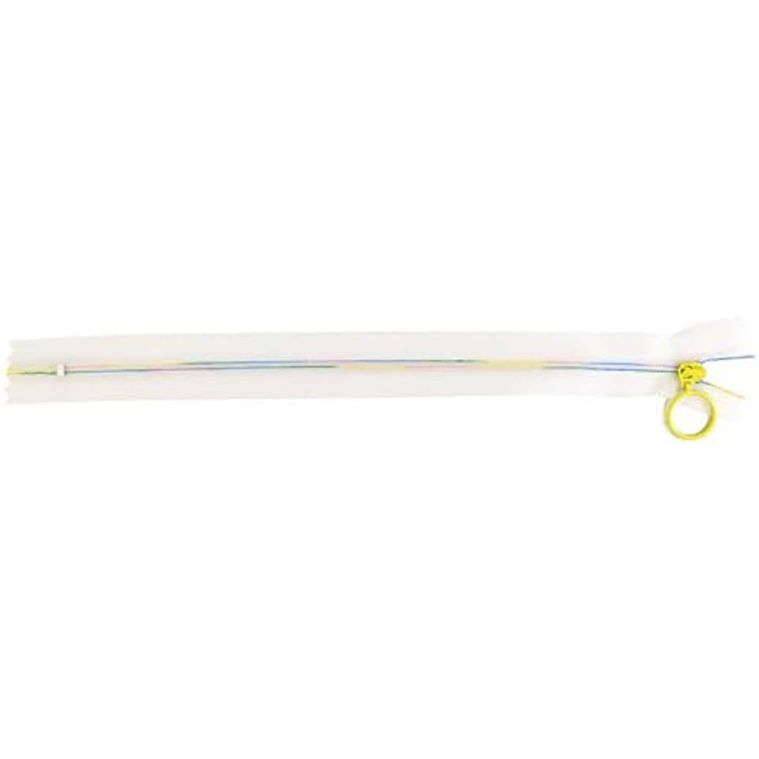 日本紐釦貿易 Y.K.K スケルトンファスナー25cm 5本入り 25cm レインボーイエロー SKF25-504 (ご注文単位1束)【直送品】