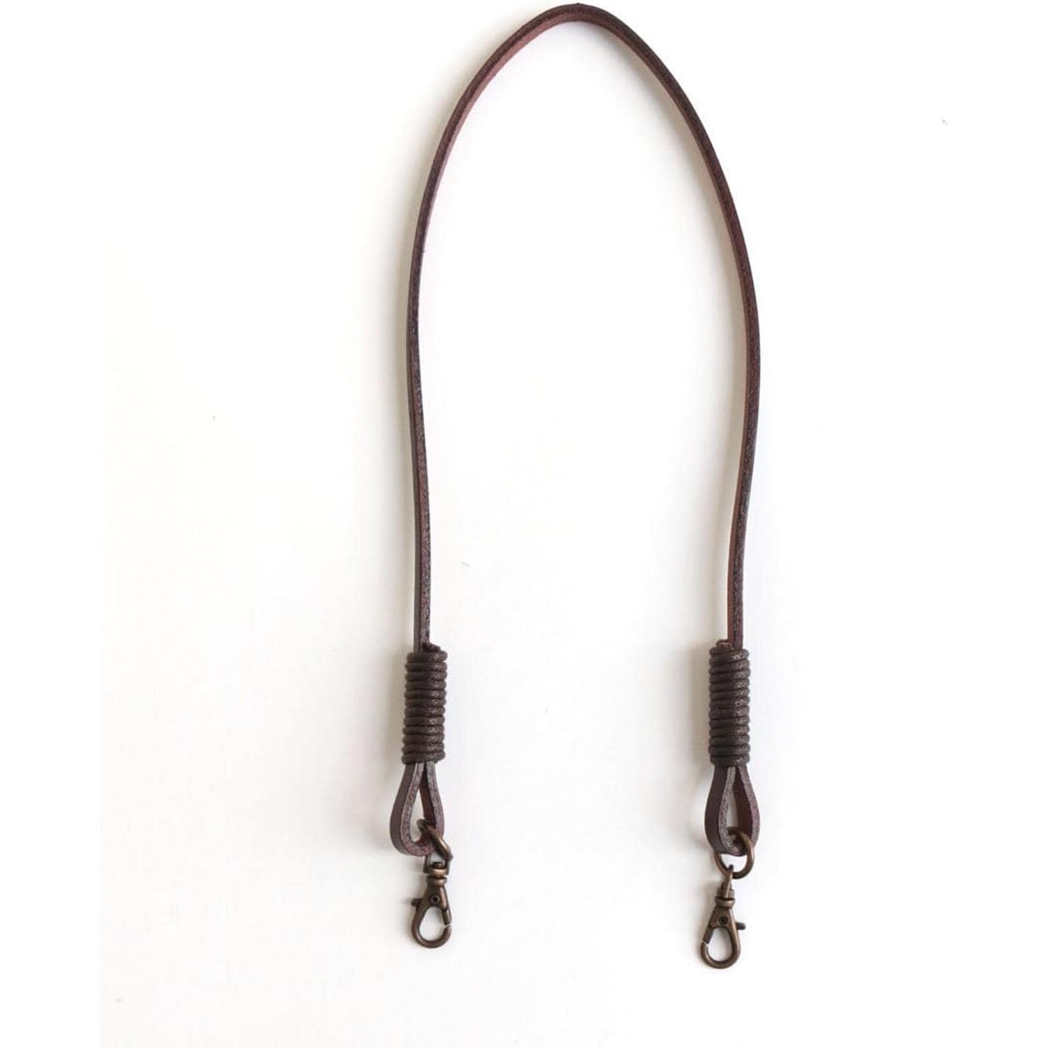 日本紐釦貿易 口金用本革持ち手 手さげタイプ1本手 40cm こげ茶 MAW8-C （ご注文単位1本）【直送品】
