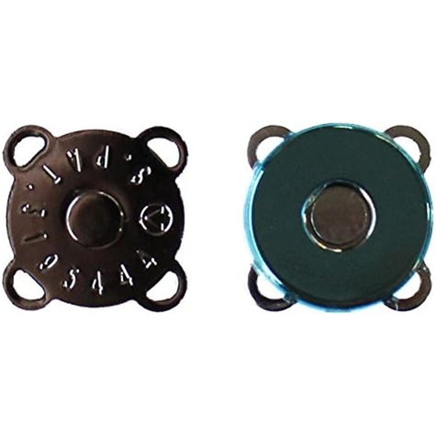 日本紐釦貿易 縫い付マグネット ブラックニッケル φ18mm 3組 SM9-BN （ご注文単位1束）【直送品】