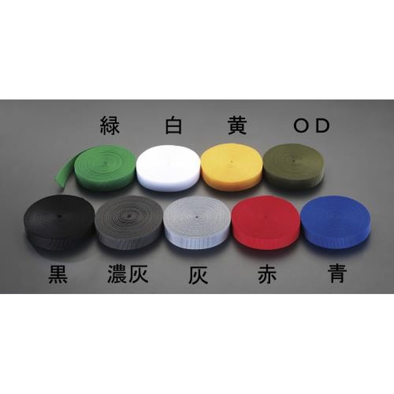 エスコ EA628PT-82 30x1.2mm/50mベルト・平織(PP製・赤) 1個(ご注文単位1個)【直送品】