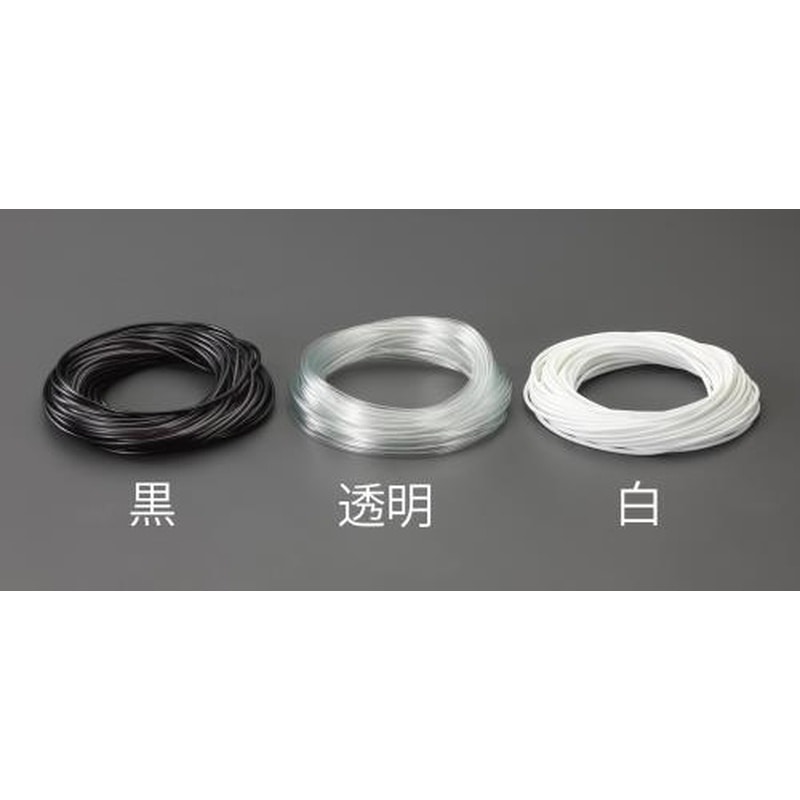 エスコ EA944AE-123 5.0x0.4mmx100mビニール絶縁チューブ(透明 1個（ご注文単位1個）【直送品】