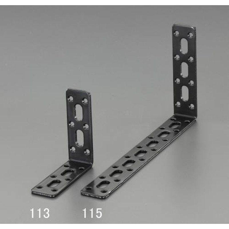エスコ EA951E-111 49x49x3mm連結金具(スチール製・黒塗装) 1個(ご注文単位1個)【直送品】