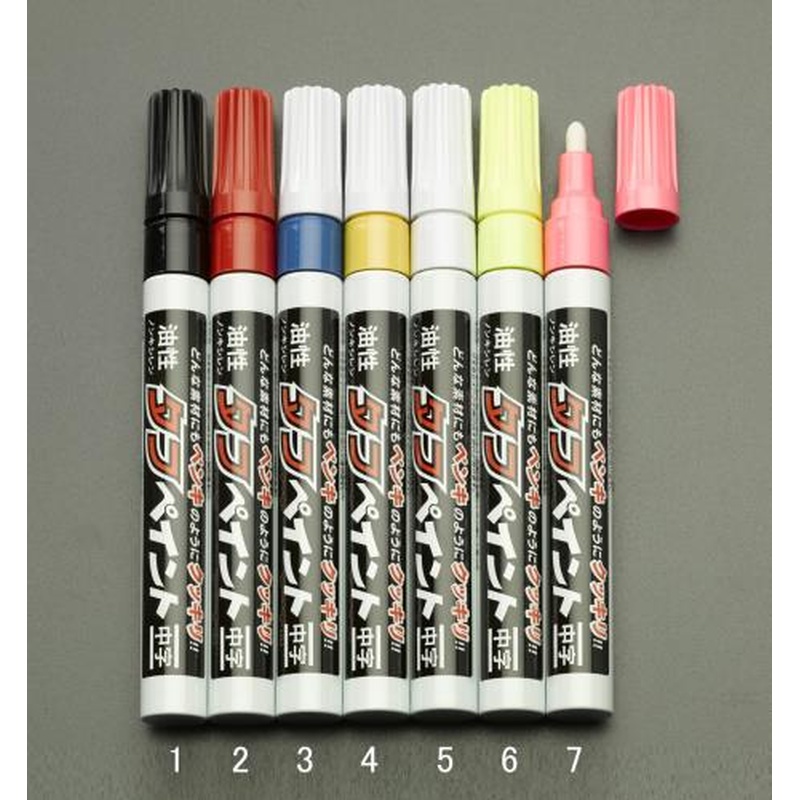エスコ EA765MT-3[青/中字]油性タフペイント(10本) 1個（ご注文単位1個）【直送品】