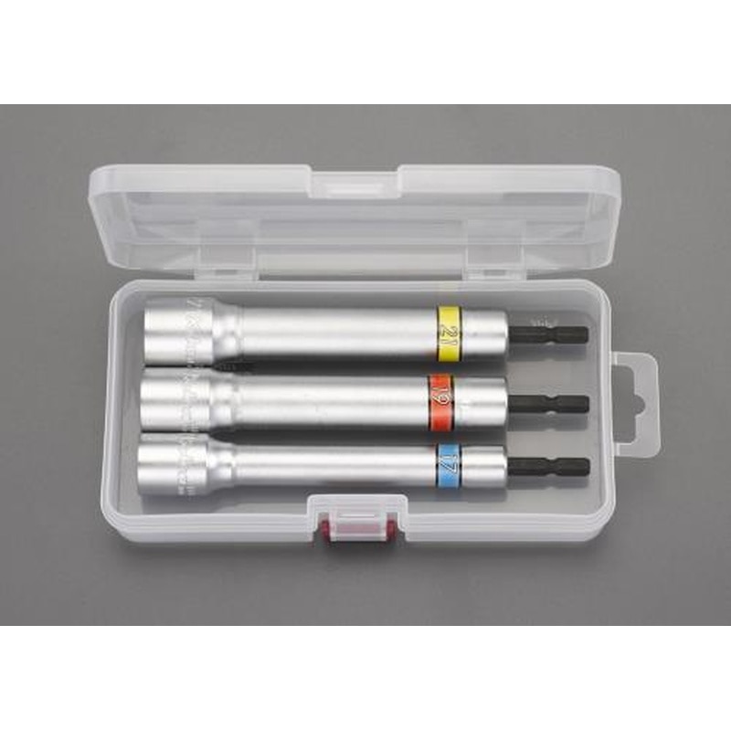 エスコ EA612AR-10 3本組/17,19,21mm(165mm)電ドルソケット 1個(ご注文単位1個)【直送品】