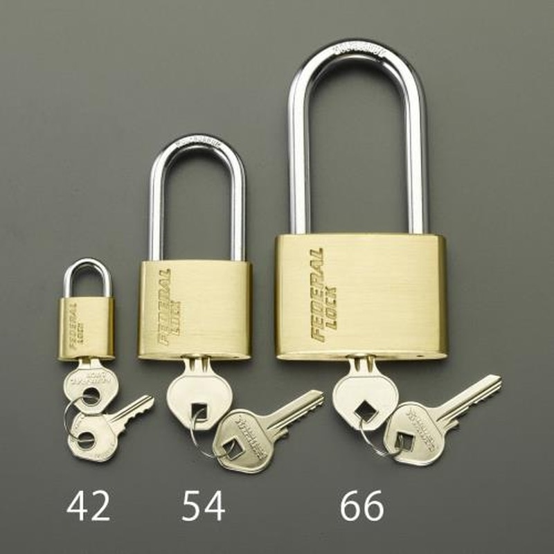 エスコ EA983SG-46 60mmシリンダー南京錠(同一キー) 1個(ご注文単位1個)【直送品】