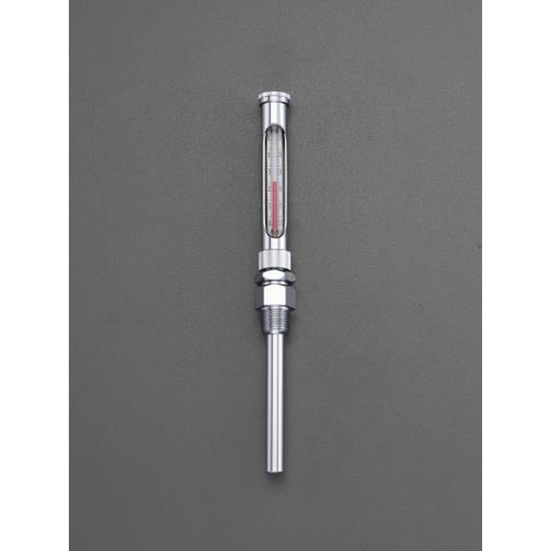 エスコ EA727AD-3 -20-50゜C/150mm温度計・丸型保護枠付(直型) 1個(ご注文単位1個)【直送品】
