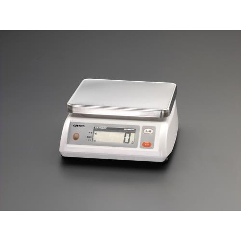 エスコ EA715CB-8 10kg(0.005kg)防水型デジタルはかり 1個(ご注文単位1個)【直送品】