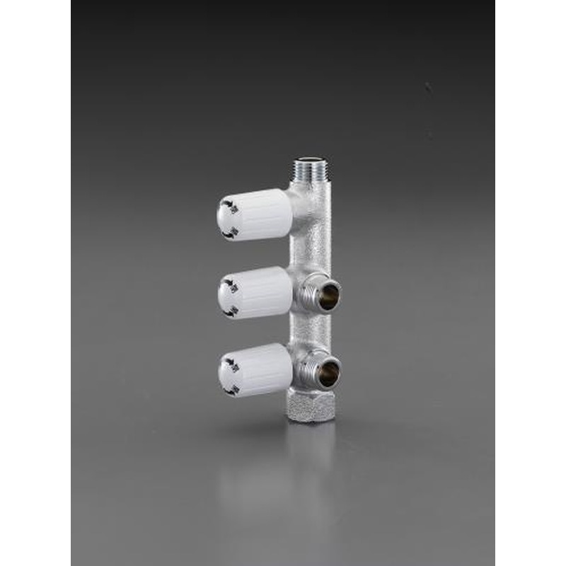 エスコ EA468BN-103 Rc1/2”分岐止水栓(3ハンドル) 1個（ご注文単位1個）【直送品】
