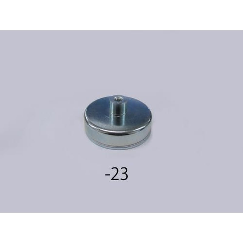 エスコ EA781EH-23 φ80x18mm/M10x1.5/600N強力マグネット 1個(ご注文単位1個)【直送品】