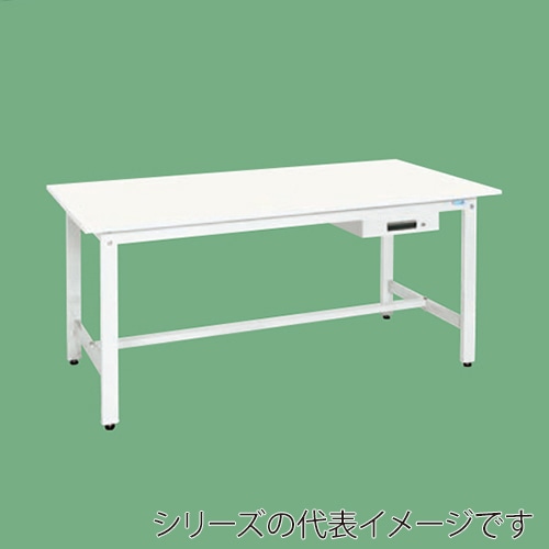 サカエ 軽量作業台 KHタイプ キャビネット1段付 パールホワイト KH-69AVPW 1台(ご注文単位1台)【直送品】
