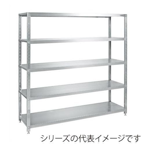 サカエ ステンレスサカエラック 5段 SUS430 STN1-1818SU4 1台(ご注文単位1台)【直送品】
