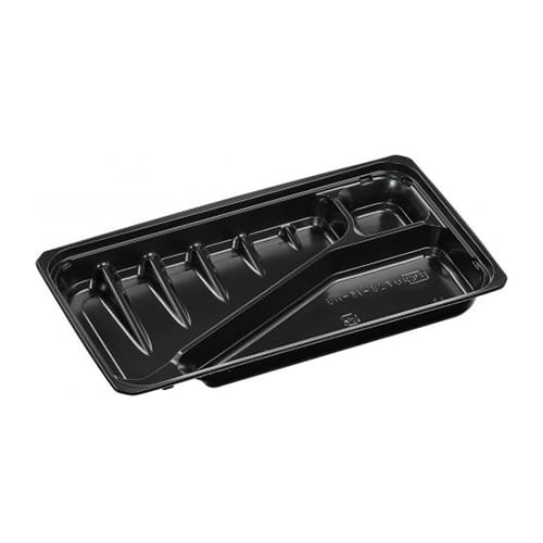 エフピコ 弁当容器 UT28-15-N3 内装 黒 50枚/袋（ご注文単位12袋）【直送品】
