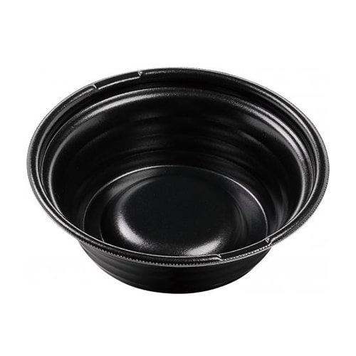 エフピコ 麺容器 MFPホット麺N 本体 19（60） 黒W 50枚/袋（ご注文単位9袋）【直送品】