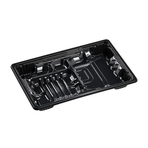 エフピコ 弁当容器 MSDアコード 本体 23-15-3 黒 50枚/袋（ご注文単位16袋）【直送品】