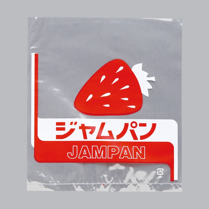 大阪ポリヱチレン販売 パン袋 レトロ調 ジャムパン No.30 4039 100枚/袋（ご注文単位10袋）【直送品】
