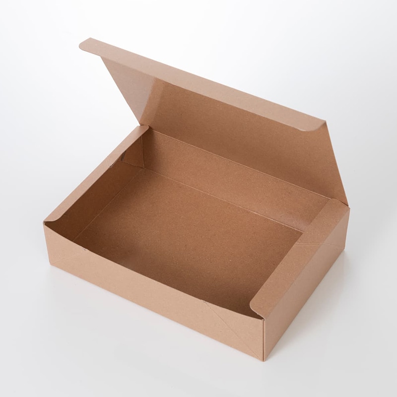 東光産業 食品箱　ナチュラルBOX　深型 大  50枚/袋（ご注文単位6袋）【直送品】