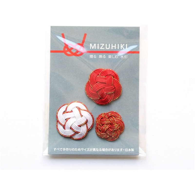 Piece MIZUHIKI 水引 梅結び アソートセット 紅梅 PHC-099-7 1袋（ご注文単位1袋）【直送品】