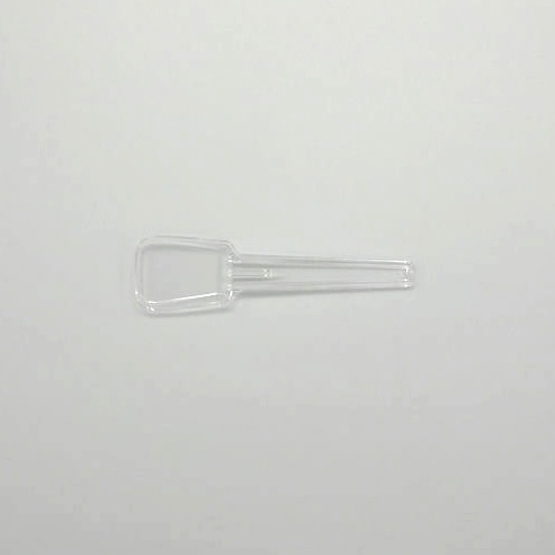 ホウケン産業 プラスチック角スプーン 74 5連 透明 1000本/袋(ご注文単位10袋)【直送品】