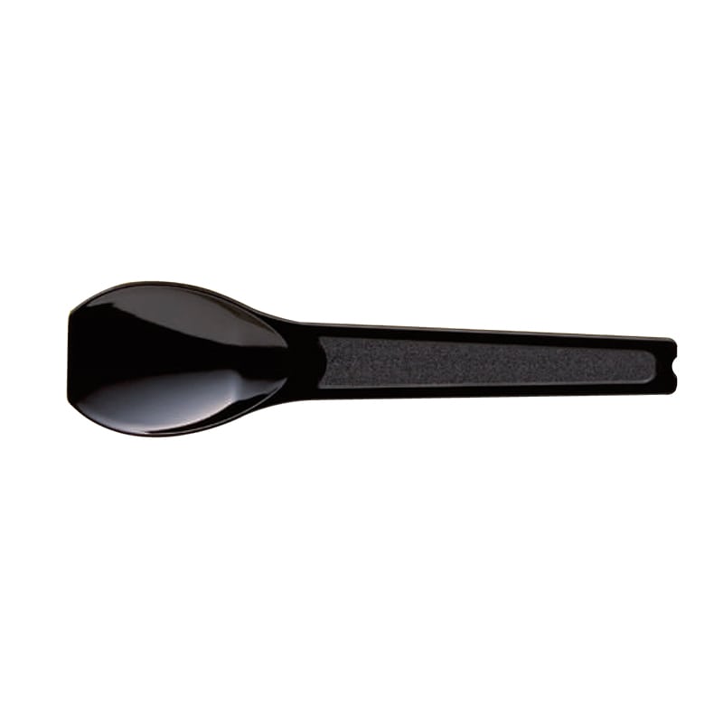 ホウケン産業 プラスチックアイススプーン 85mm バラ 黒 1000本/袋(ご注文単位10袋)【直送品】