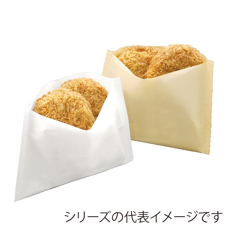 武蔵野産業 耐油袋　Mパック 40号 白 500枚/箱（ご注文単位8箱）【直送品】
