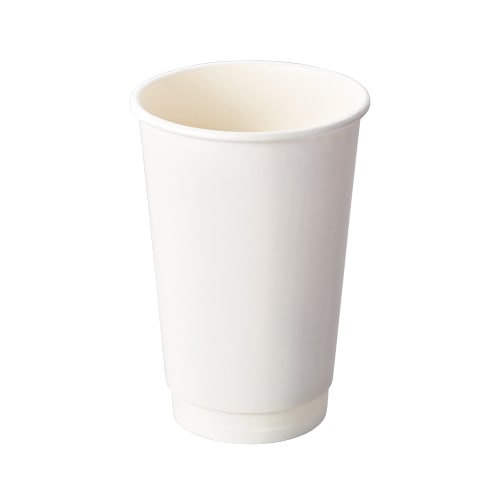 ケーピープラテック 二重紙コップ 断熱 KMR-470 500ml ホワイト 20個/袋（ご注文単位25袋）【直送品】