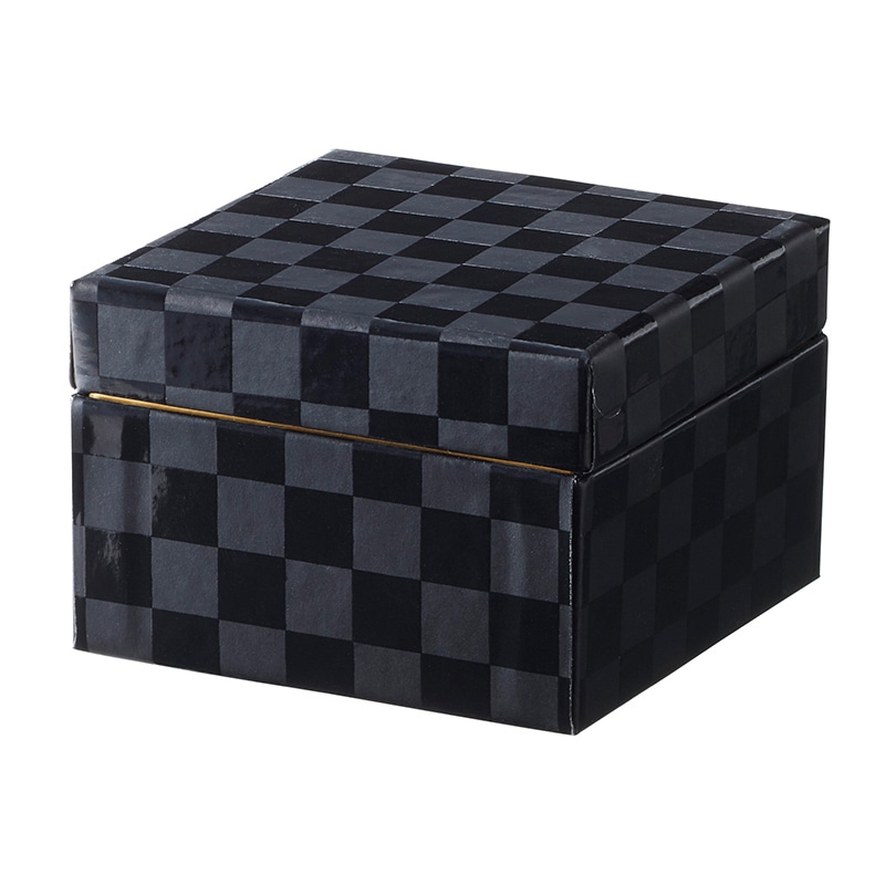 神堂 貼箱 KAMI-CASE ミニ 市松黒 04750 1個(ご注文単位10個)【直送品】
