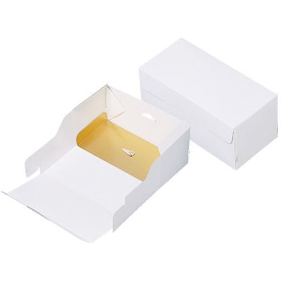 cotta ケーキ箱 フレッシュボックスホワイト 金台紙付 59316 10枚/束(ご注文単位1束)【直送品】
