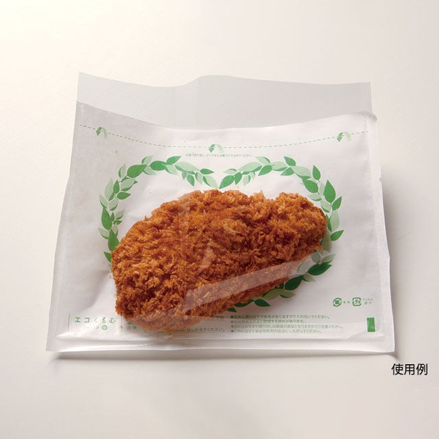 惣菜袋 エコくるむ 小 21-16 100枚/袋(ご注文単位40袋)【直送品】