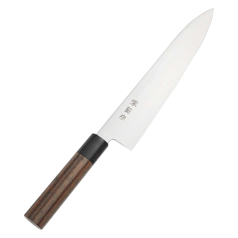 堺菊守(モリブデン鋼)和式ウォールナット柄牛刀30cm 1個(ご注文単位1個)【直送品】