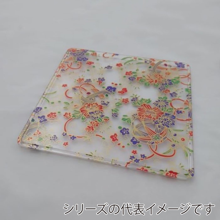 ニシキ 重箱容器 飛鳥 角型 フタ 8寸 フタ 手まり 5枚/袋（ご注文単位6袋）【直送品】