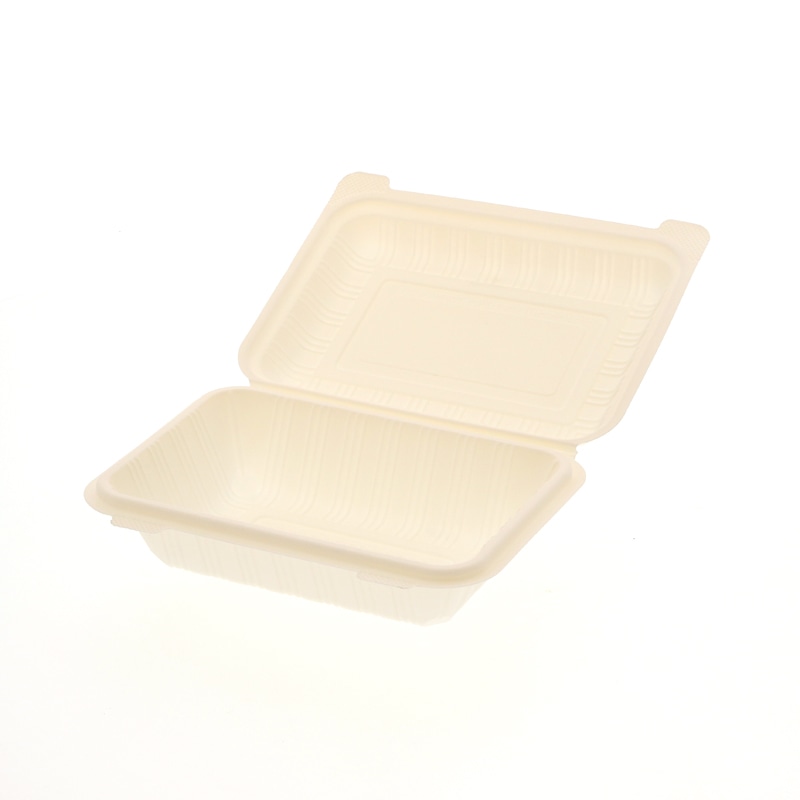 シンメイ 食品容器 コーンスターチパック 白 50枚/袋（ご注文単位8袋）【直送品】