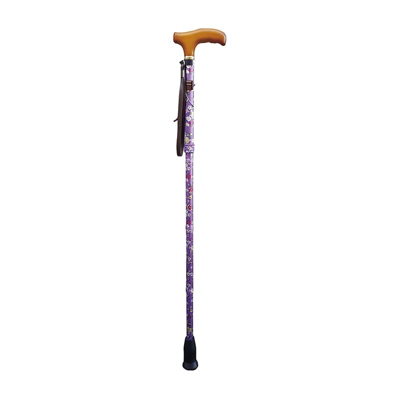 ラクーンステッキ 折りたたみ 赤紫 OMST16-RP-Z 1個(ご注文単位1個)【直送品】