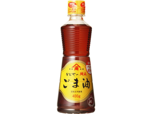 かどや製油 かどやの純正ごま油 400g 常温 1本※軽（ご注文単位1本）※注文上限数12まで【直送品】