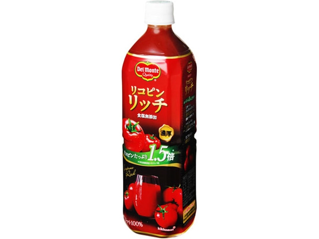 日本デルモンテ リコピンリッチ　トマト飲料 900g 常温 1本※軽（ご注文単位1本）※注文上限数12まで【直送品】