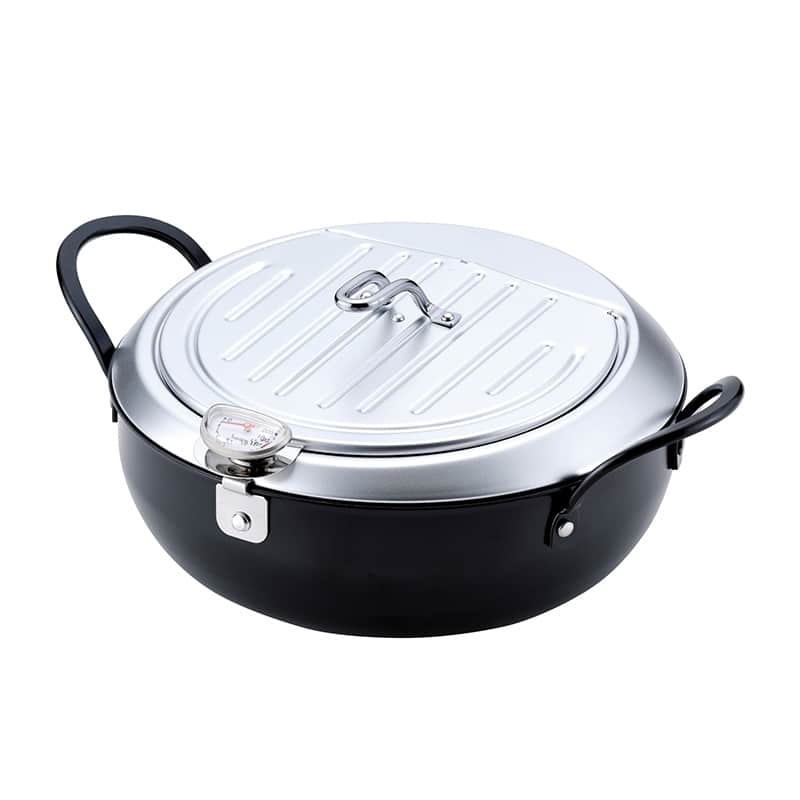 和平フレイズ 燕三条いいもの小路 鉄製蓋付天ぷら鍋 24cm TM-9090 1個(ご注文単位1個)【直送品】