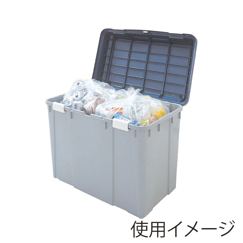 アイリスオーヤマ ワイドストッカー　深型　135L グリーン／グレー WY-780D 1台（ご注文単位5台）【直送品】