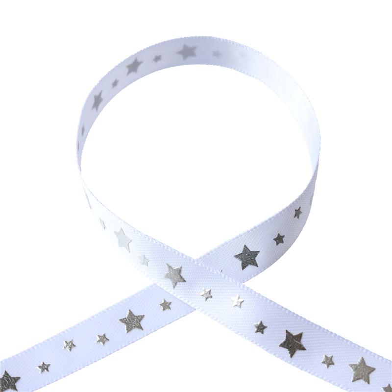 Blanc de コア リボン スタープリントサテン No.3514-11 10mm×10m 1巻（ご注文単位1巻）【直送品】