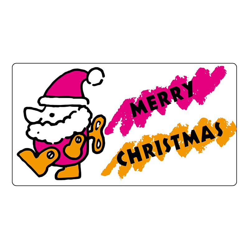 ヒカリ紙工 シール　SMラベル 750枚入  B0611 MERRY CHRISTMAS　1袋（ご注文単位1袋）【直送品】