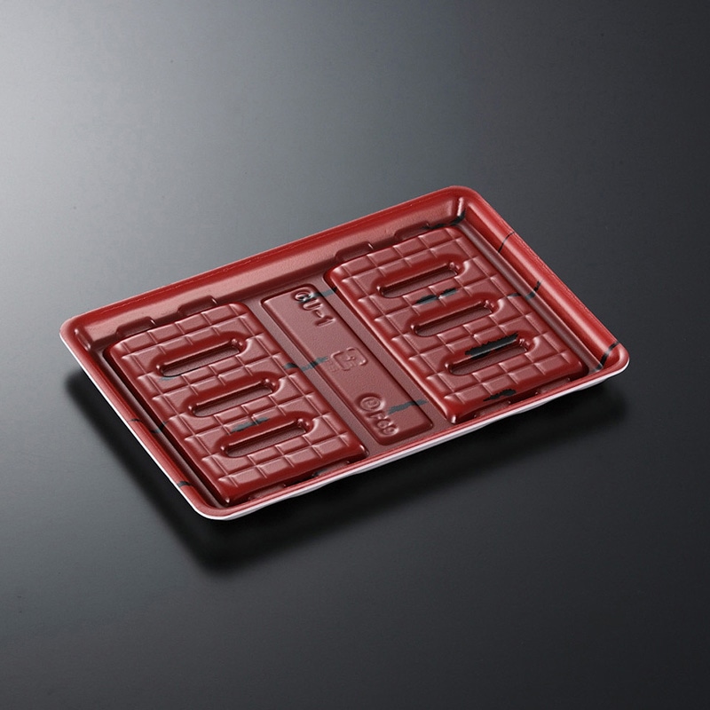 中央化学 鮮魚トレー CU-1L あけぼの 50枚/袋(ご注文単位18袋)【直送品】