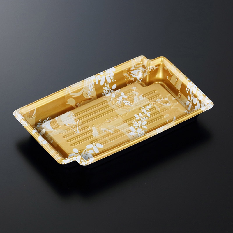 中央化学 刺身容器 かく鉢 本体 20-12 みずえ金-BK 50枚/袋(ご注文単位20袋)【直送品】